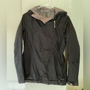 Burton 3/4 side zip pullover snowboard jacket in black for women XS